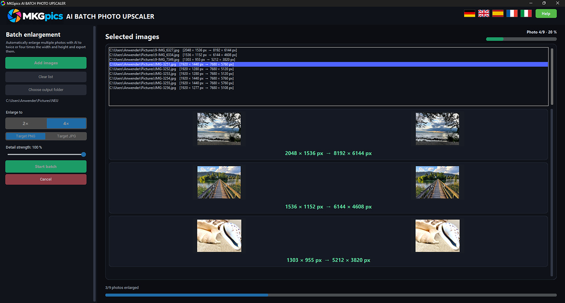 Batch AI Image Upscaler
