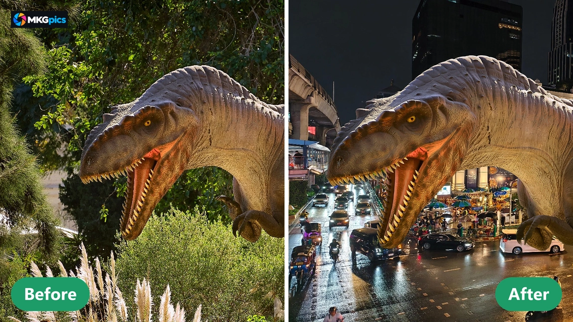 Insert objects into other photos with AI