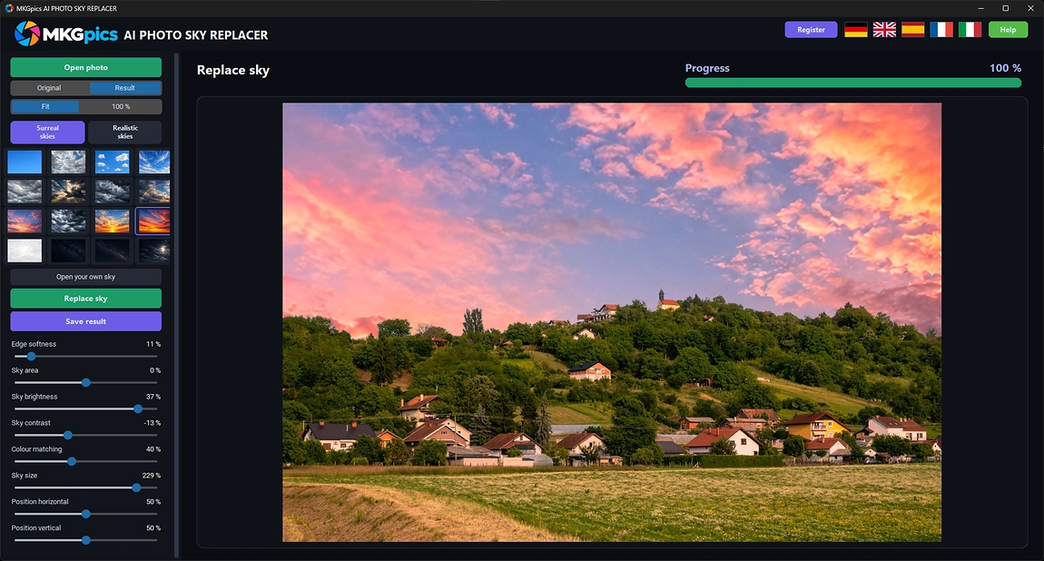 AI Sky Replacement