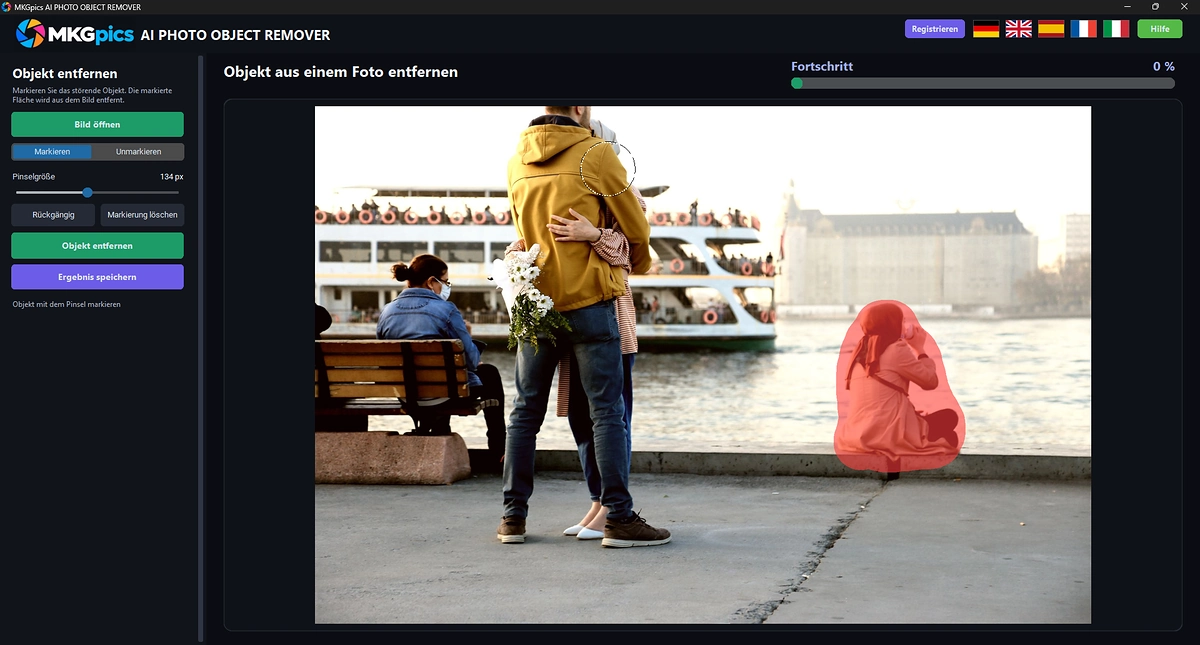 Personen aus Bild entfernen KI
