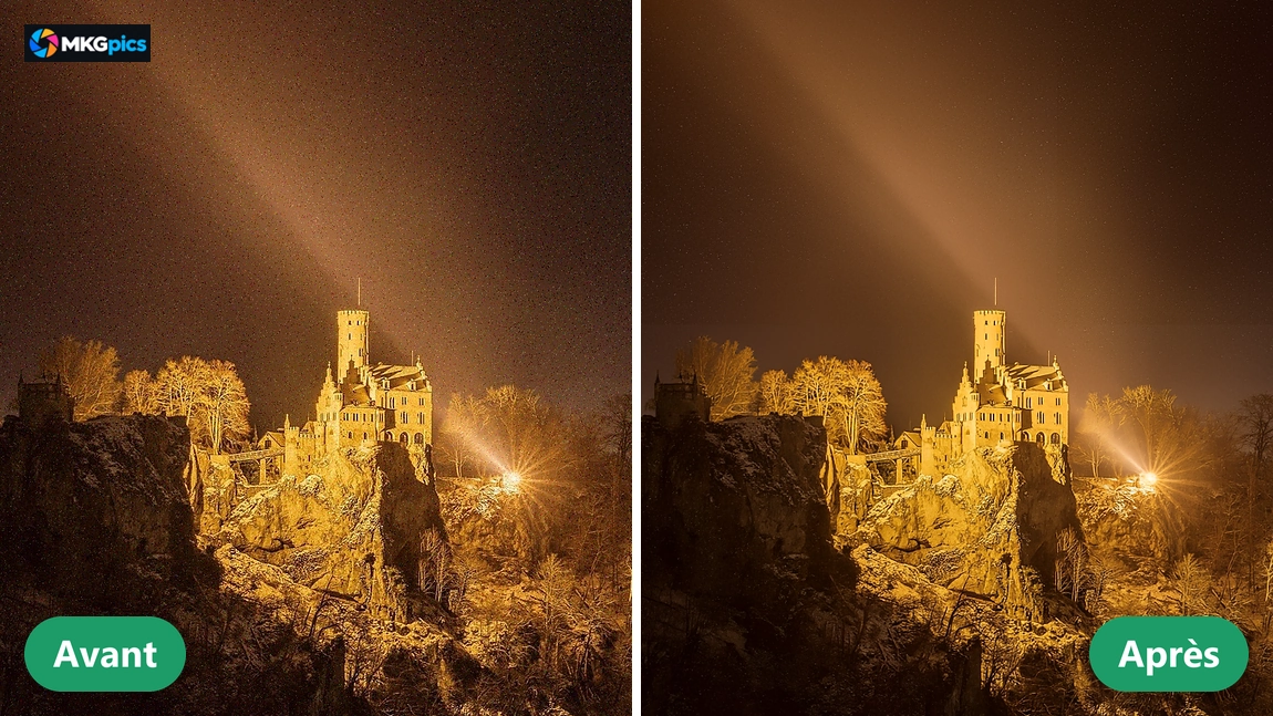 Supprimer le bruit des photos avec l'IA